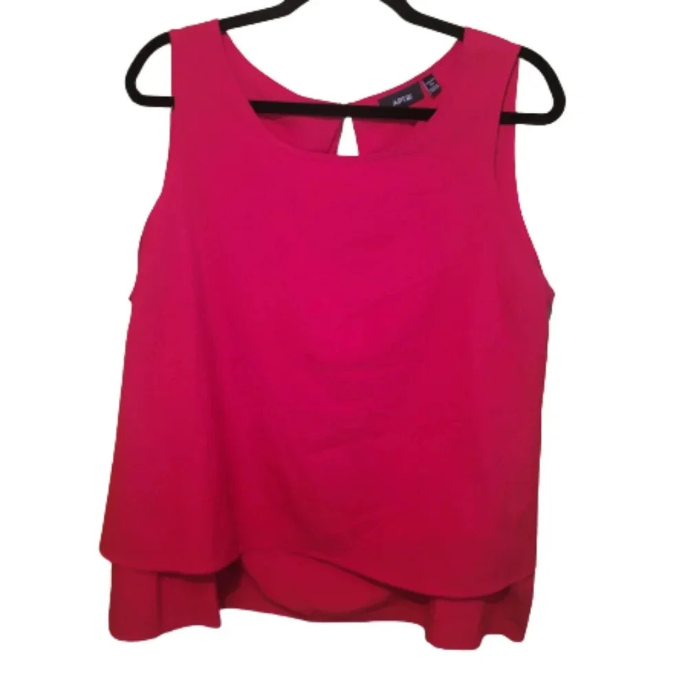 Apt. 9  Red sleeveless top